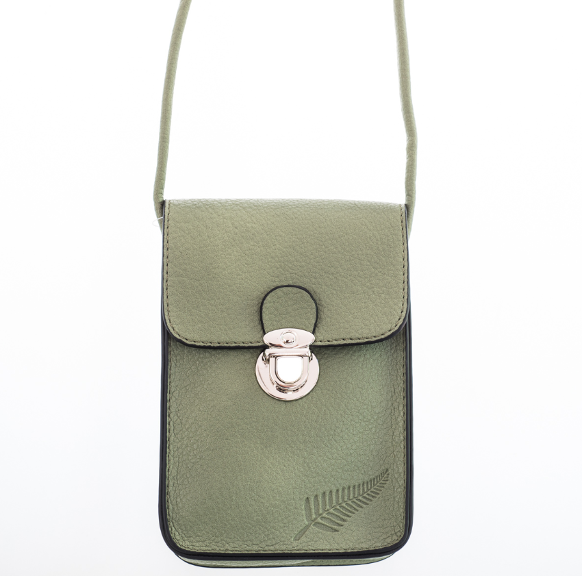 Handbag - Silver Fern in Mint Green