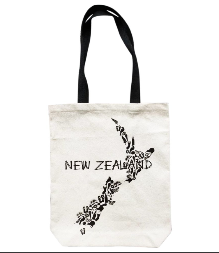 Tote Bag - NZ Map & Icons