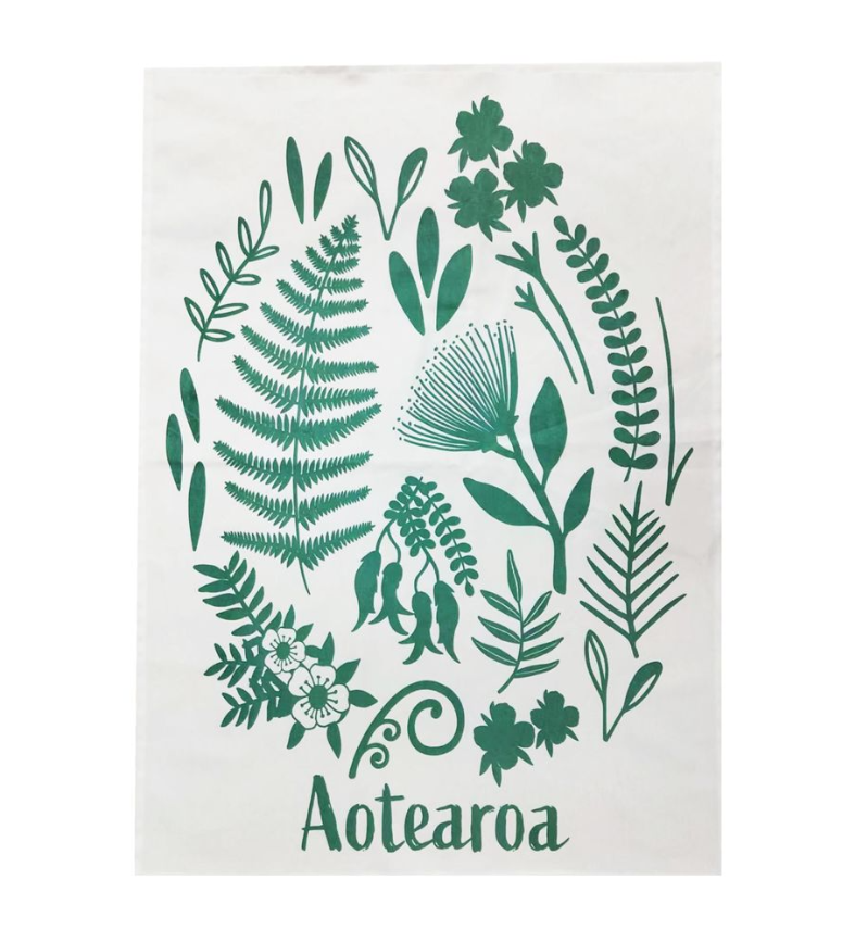 Tea Towel - Aotearoa Plants