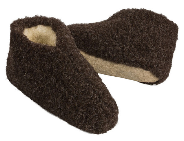 Heller Vertrieb Wool Slippers - Half Height