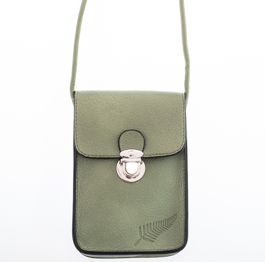 Handbag - Silver Fern in Mint Green