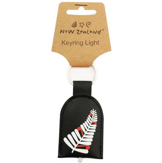 Keyring with Light - Silver Fern