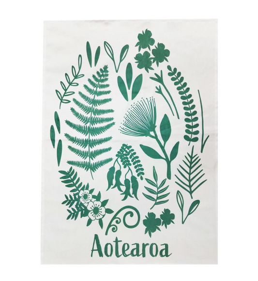 Tea Towel - Aotearoa Plants