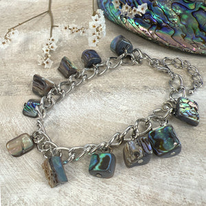 Paua Armband mit Anhängern