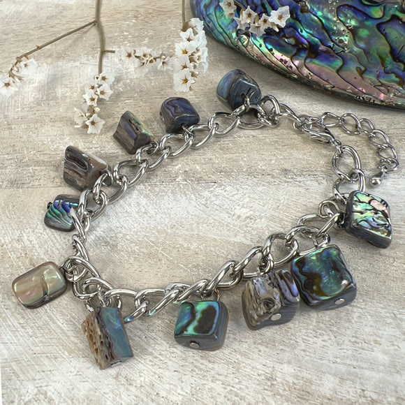 Paua Armband mit Anhängern
